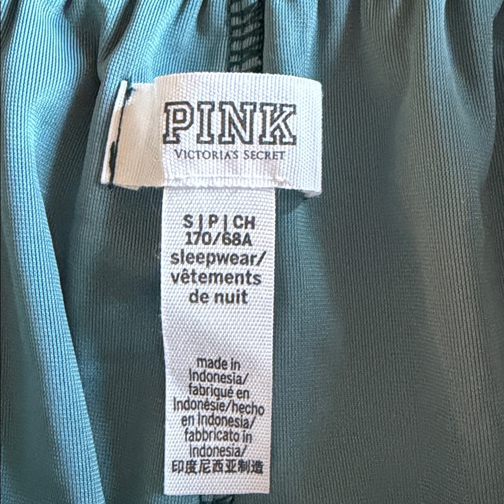 Victoria's Secret PINK Rhinestone Green Velvet Velour Boxer Shorts Size S - Picture 9 of 13
